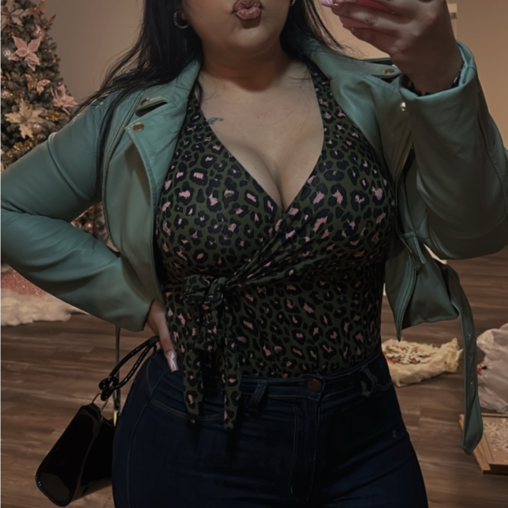 BP. Leopard Print Bodysuit